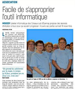 Article du journal l'Union du 16 novembre Article du journal l'Union du 16/11/2023