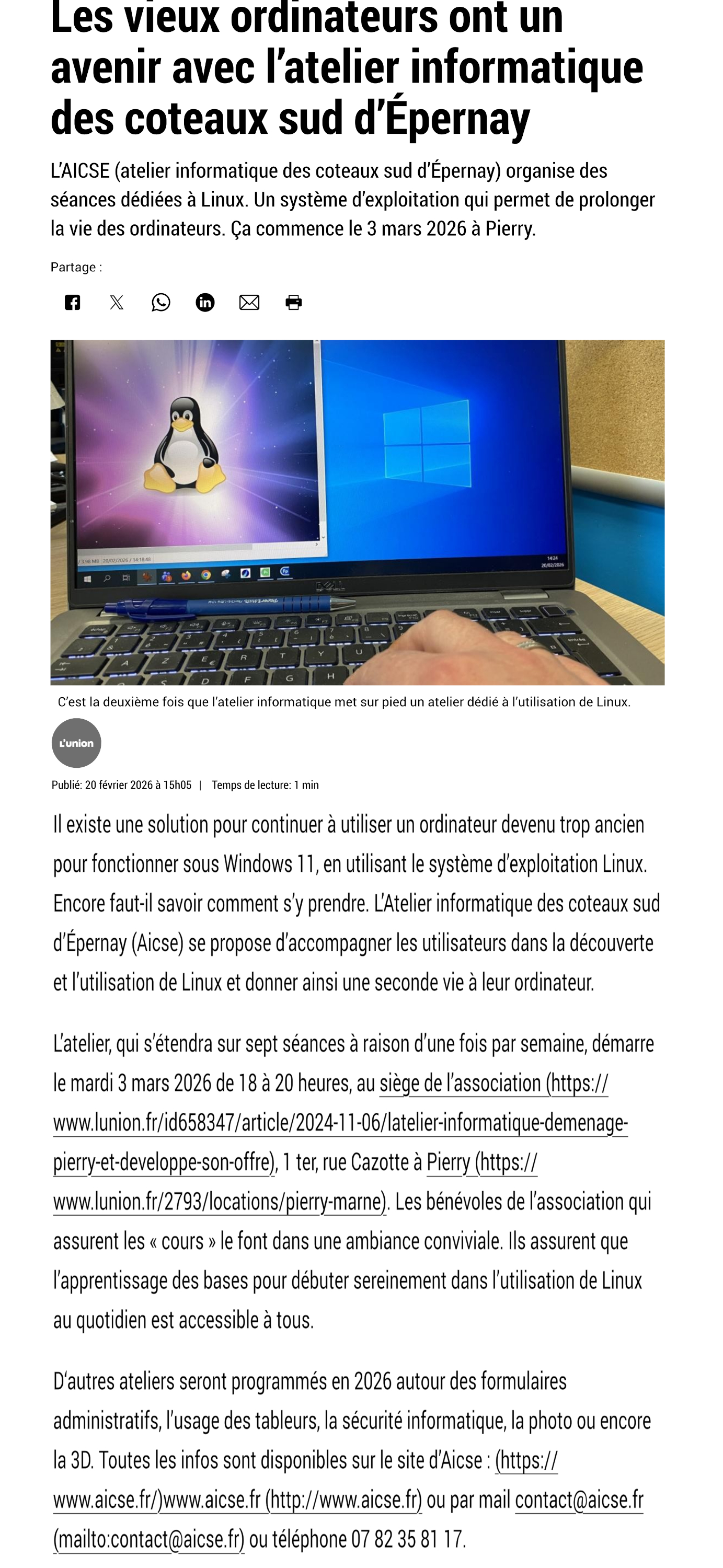 Artcle lunion_ linux